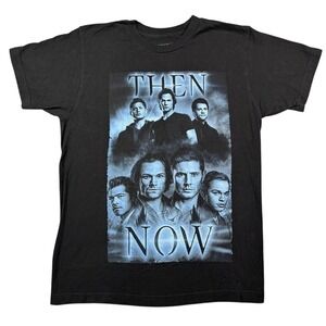 Supernatural Then & Now Cast Graphic Tee Mens M